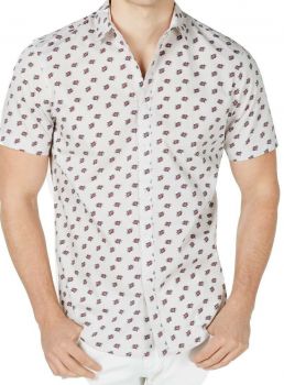 INC Men's half sleeves print shirt- Size Small
