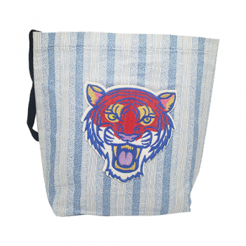 Embroidered Tiger Washable Car Trash Bag