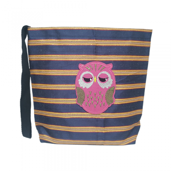 Embroidered Owl Washable Car Trash Bag