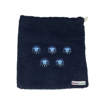 Pamplemousse Pouch Bag with Eye Embroidery