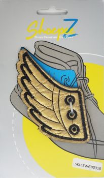 Shoepeez Shoe Decoration Charm - Gold Wings
