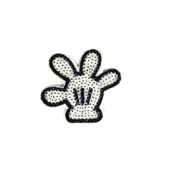 Mickey Mouse Glove Sequin Iron on Patch