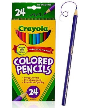 Crayola  colored pencils, 24 Pieces