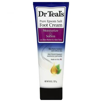 Dr Teal's - Epsom Salt Foot Cream Shea Butter&Aloe Vera 227g