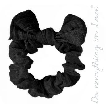 Wrinkled knotted bow hair scrunchie, Do everything in Love brand  