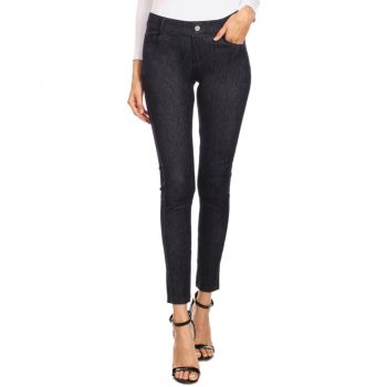Women's faded out soft knit skinny jeggings with pockets