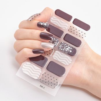10 Sheets Asst, Stylish Easy to Apply Nail Art Stickers/Strips, DQ33140