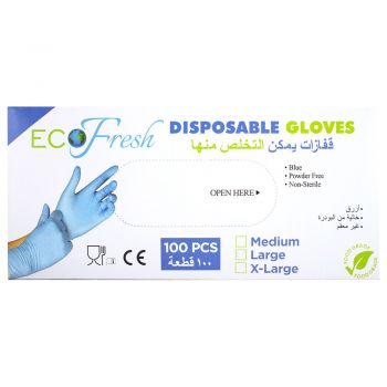 Eco Fresh Disposable Gloves 100 Pcs M/L/XL