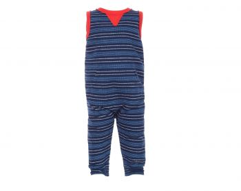 Baby's Striped Navy Jumpsuit, Size 3-6m