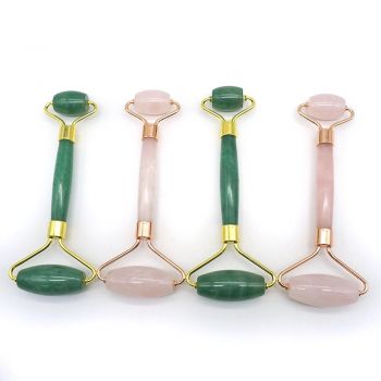 Single 100% Genuine Jade Roller with Double Head For Face Eye Neck