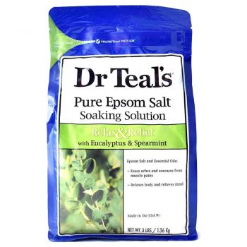 Dr Teal's - Epsom Bath Salt Eucalyptus & Spearmint 1.36kg