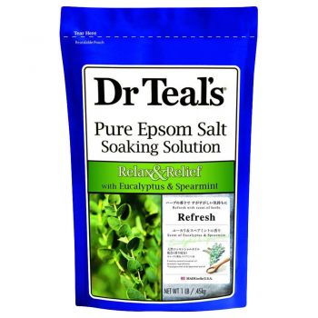 Dr Teal's - Epsom Bath Salt Eucalyptus & Spearmint 450g
