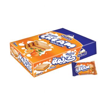 Deemah Orange Cream  Biscuits 30gm Box 16pcs
