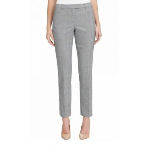 Tommy Hilfiger Women's Plaid Grey Trouser Pants, Size 0