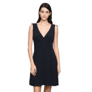 Armani Exchange Ruched Details Fit-and Flare Women Dress, Size 10