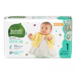 Seventh Generation Baby Diapers - Stage 1 ( 8-14 lbs) 4/40 carton