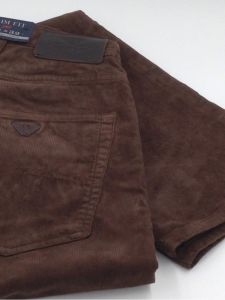 Armani Exchange Men Velvet Brown Pants J45 Slim Fit, Size 34W x 34L