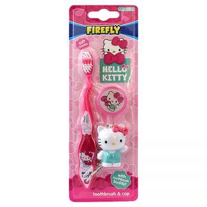 Hello Kitty - Toothbrush With Cap and Toy - Pink